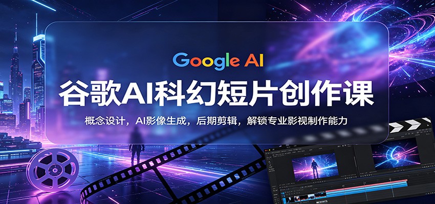 谷歌AI科幻短片创作课：概念设计，AI影像生成，后期剪辑，解锁专业影视制作能力-驿想项目网