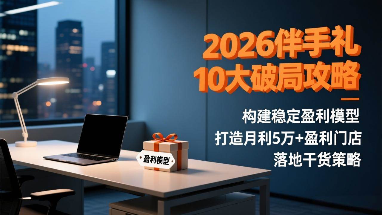 （17191期）2026伴手礼10大破局攻略：构建稳定盈利模型，打造月利5万+盈利门店，落地干货策略-驿想项目网