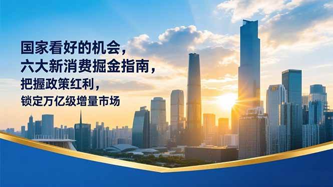 （16995期）某付费文章：国家看好的机会，六大新消费掘金指南，把握政策红利，锁定万亿级增量市场-驿想项目网