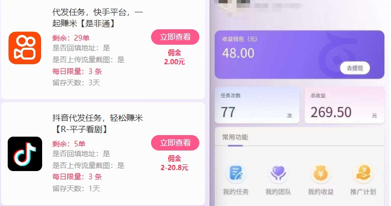 新手副业首选！视频代发接单，领任务发视频，长期稳定不费劲儿-驿想项目网