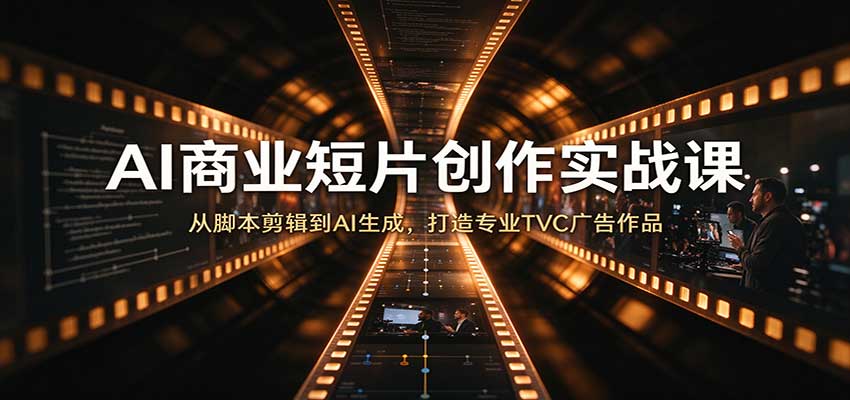 AI商业短片创作实战课：从脚本剪辑到AI生成，打造专业TVC广告作品-驿想项目网