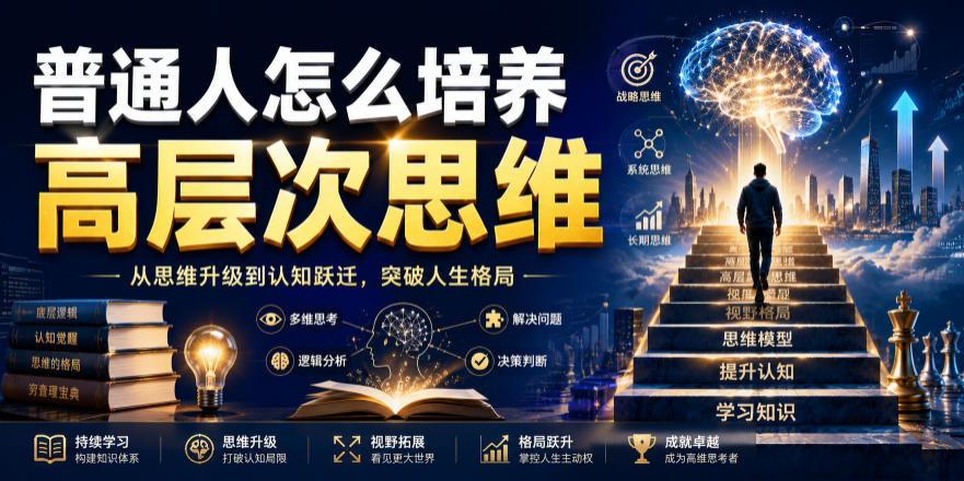 公众号付费文章：普通人怎么培养高层次思维-驿想项目网