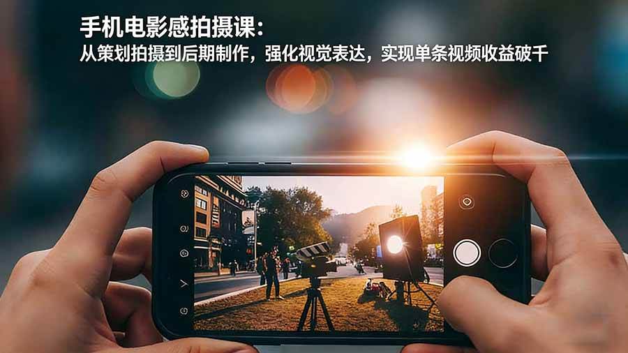 （17273期）手机电影感拍摄课：从策划拍摄到后期制作，强化视觉表达，实现单条视频收益破千-驿想项目网