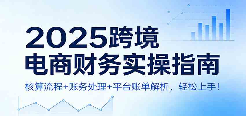 2025跨境电商财务实操指南：核算流程+账务处理+平台账单解析，轻松上手！-驿想项目网