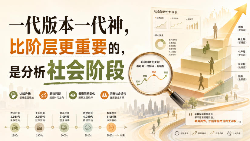 付费文章：一代版本一代神，比阶层更重要的，是分析社会阶段-驿想项目网