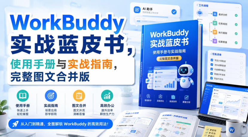 WorkBuddy实战蓝皮书，使用手册与实战指南，完整图文合并版-驿想项目网