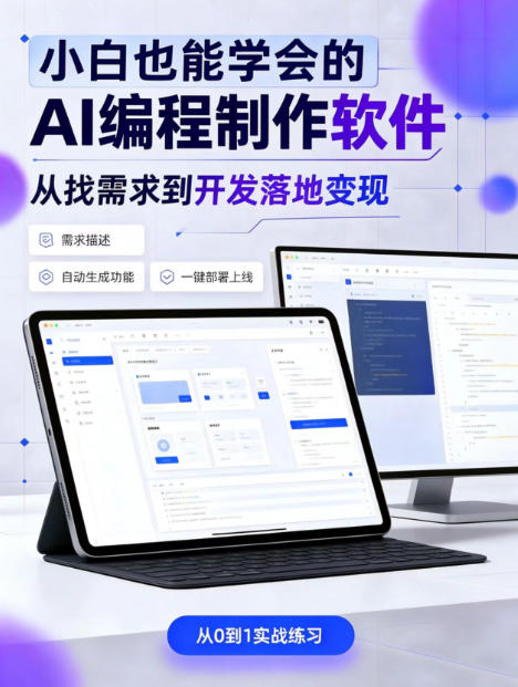手把手教会你ai编程制作软件到变现全路径,零基础小白轻松上手,从找需求到开发落地变现【揭秘】 手把手教会你ai编程制作软件到变现全路径,零基础小白轻松上手,从找需求到开发落地变现【揭秘】