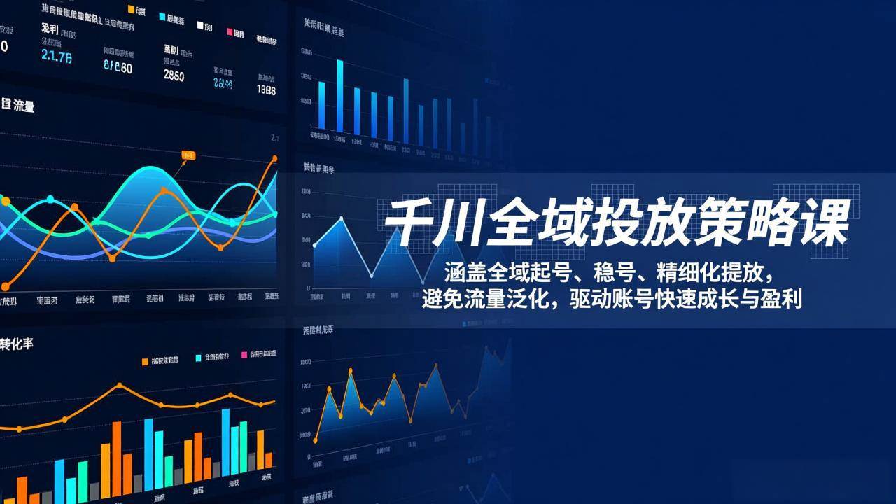 （17285期）千川全域投放策略课：涵盖全域起号、稳号、精细化投放，避免流量泛化，驱动账号快速成长与盈利-驿想项目网