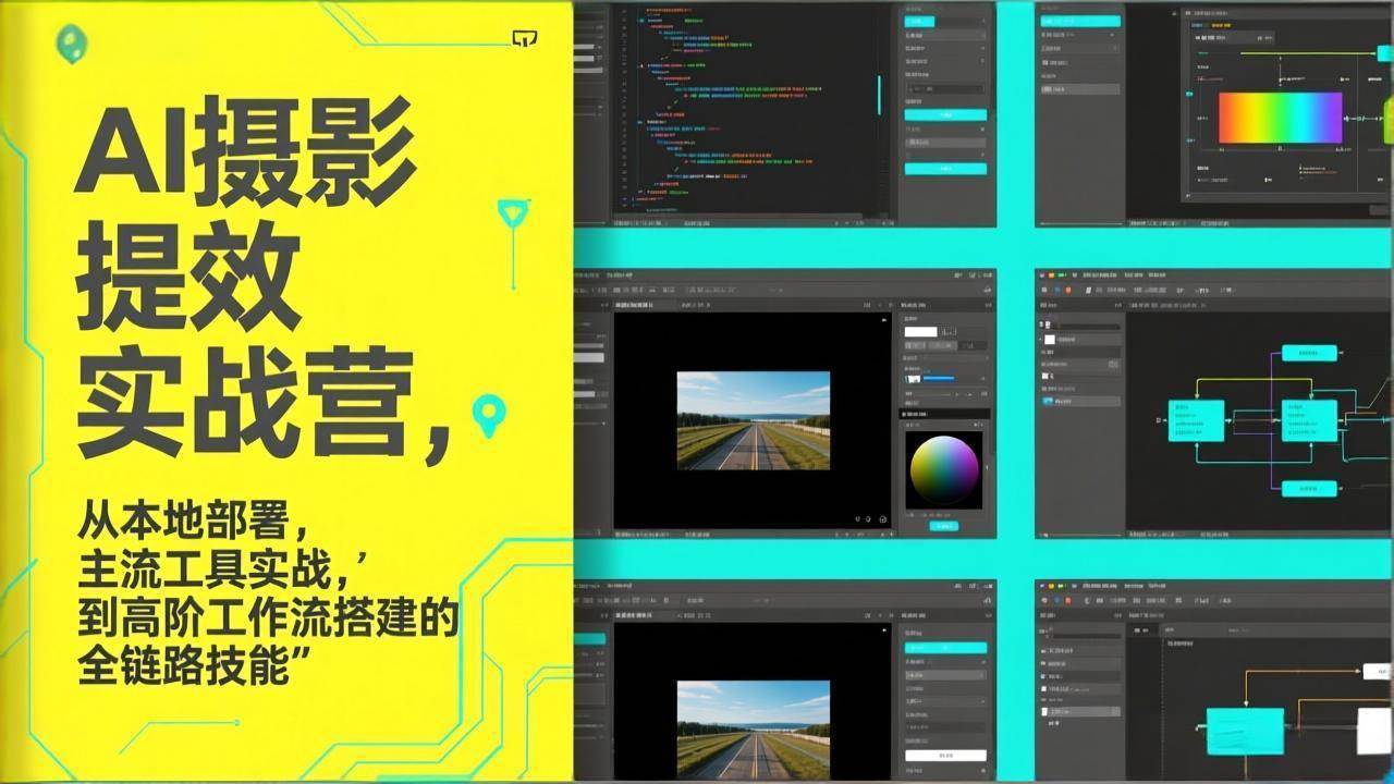 （17393期）AI+摄影提效实战营，从本地部署，主流工具实战，到高阶工作流搭建的全链路技能-驿想项目网