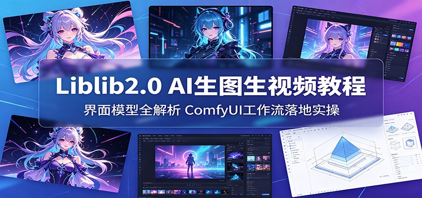 Liblib2.0 AI生图生视频教程：界面模型全解析，ComfyUI工作流落地实操-驿想项目网