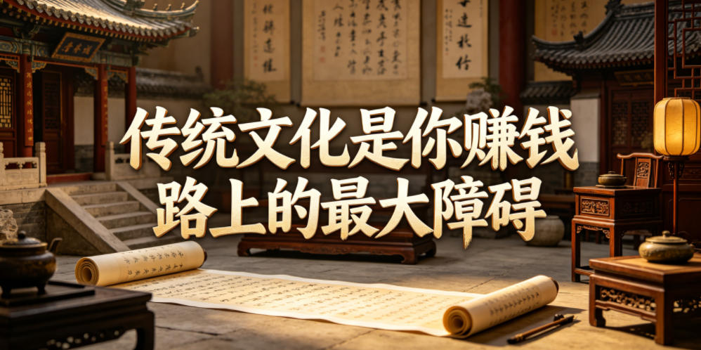 付费文章:传统文化是你賺钱路上的最大障碍-驿想项目网