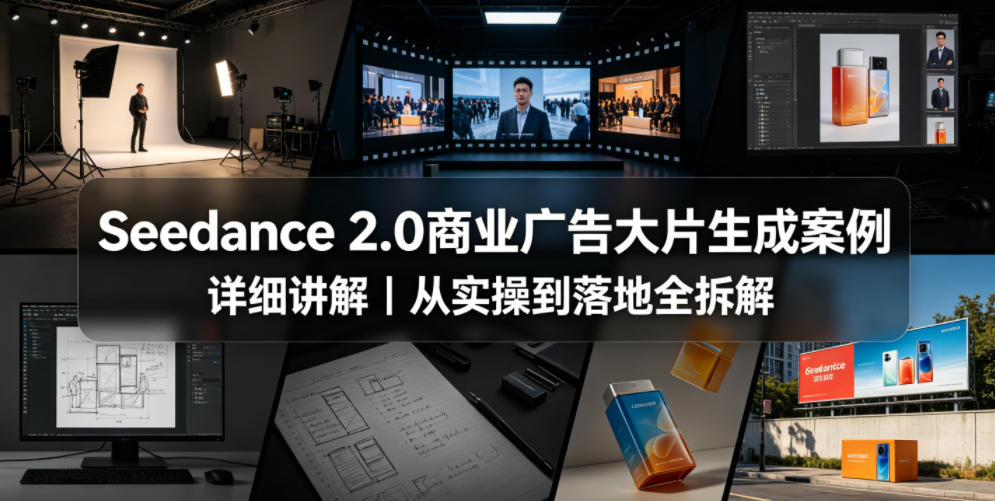 Seedance 2.0商业广告大片生成案例详细讲解｜从实操到落地全拆解-驿想项目网