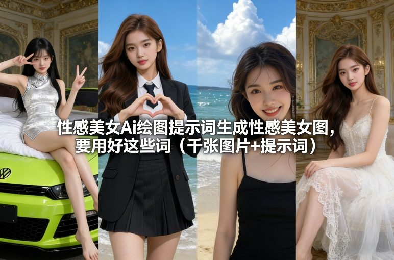 性感美女Ai绘图提示词生成性感美女图，要用好这些词（千张图片+提示词）-驿想项目网