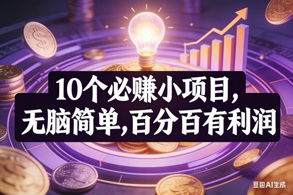 （17169期）10个必赚小项目，无脑简单，百分百有利润，副业首选，日入200+-驿想项目网