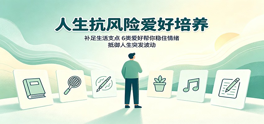 人生抗风险爱好培养：补足生活支点，6类爱好帮你稳住情绪，抵御人生突发波动-驿想项目网