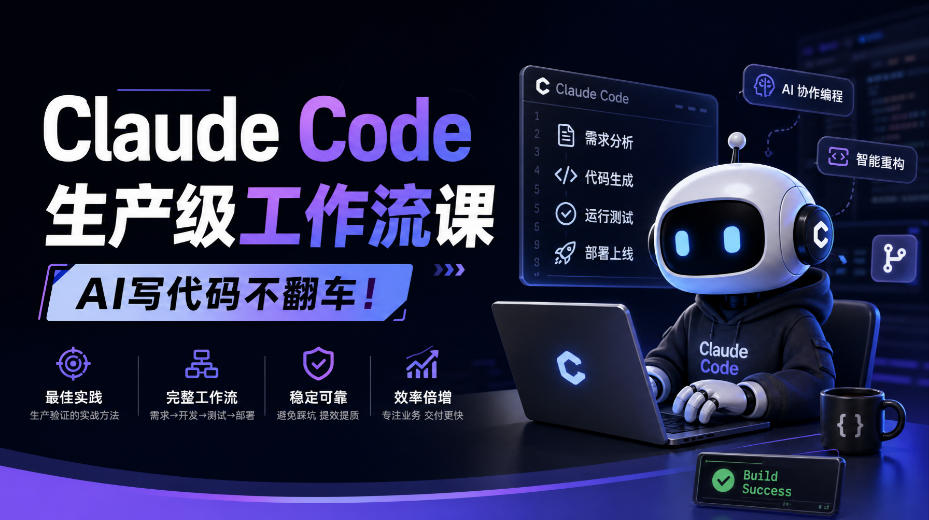Claude Code生产级工作流课，AI写代码不翻车！【原创双语字幕】-驿想项目网