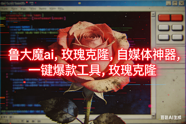 （16971期）ai鲁大魔，自媒体必备的软件，玫瑰克隆神器，一键爆款，详细教程-驿想项目网