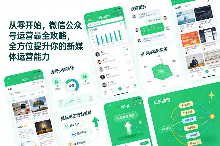 从零开始，微信公众号运营最全攻略，全方位提升你的新媒体运营能力-驿想项目网