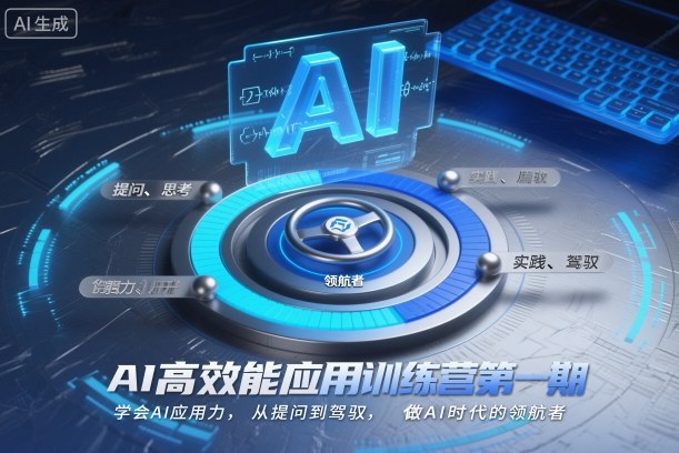 AI高效能应用训练营第一期，学会AI应用力，从提问到驾驭，做AI时代的领航者（更新）-驿想项目网