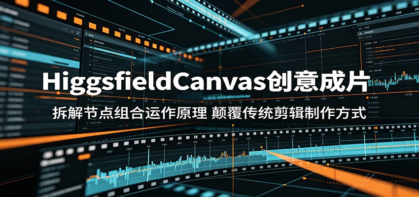 HiggsfieldCanvas创意成片：拆解节点组合运作原理，颠覆传统剪辑制作方式-驿想项目网
