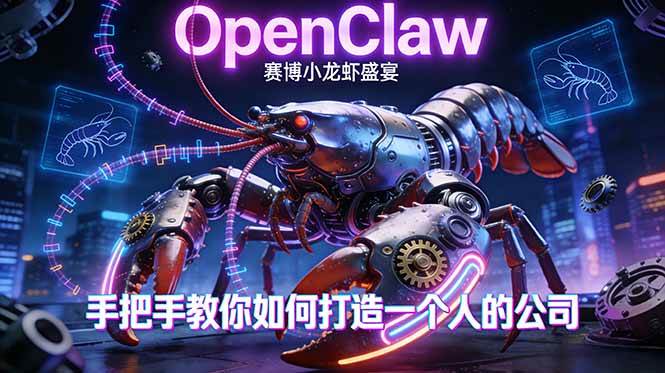 （17684期）OpenClaw，小龙虾-从产品到爆款的成长之路，手把手教你如何打造一个人的公司-驿想项目网