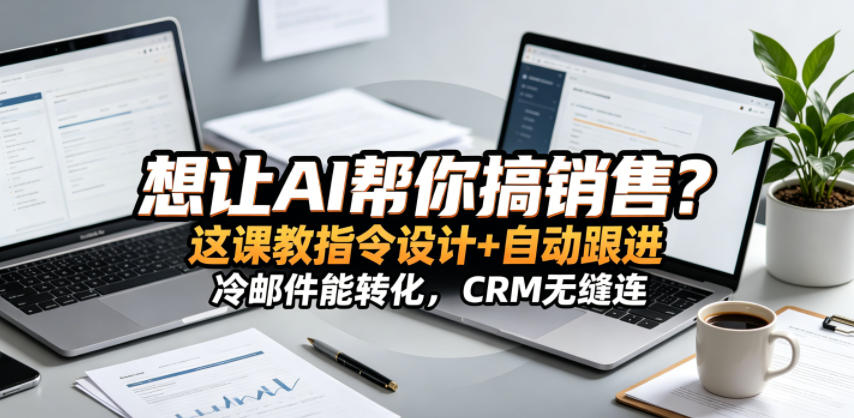 想让AI帮你搞销售？这课教指令设计+自动跟进，冷邮件能转化，CRM无缝连！【原创双语字幕】-驿想项目网