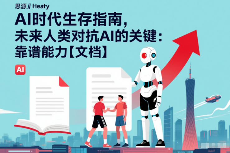 AI时代生存指南，未来人类对抗AI的关键：靠谱能力【文档】-驿想项目网