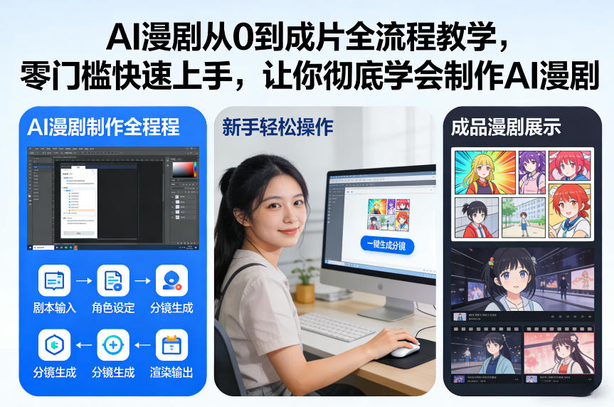 AI漫剧从0到成片全流程教学，零门槛快速上手，让你彻底学会制作AI漫剧【保姆级教程】-驿想项目网