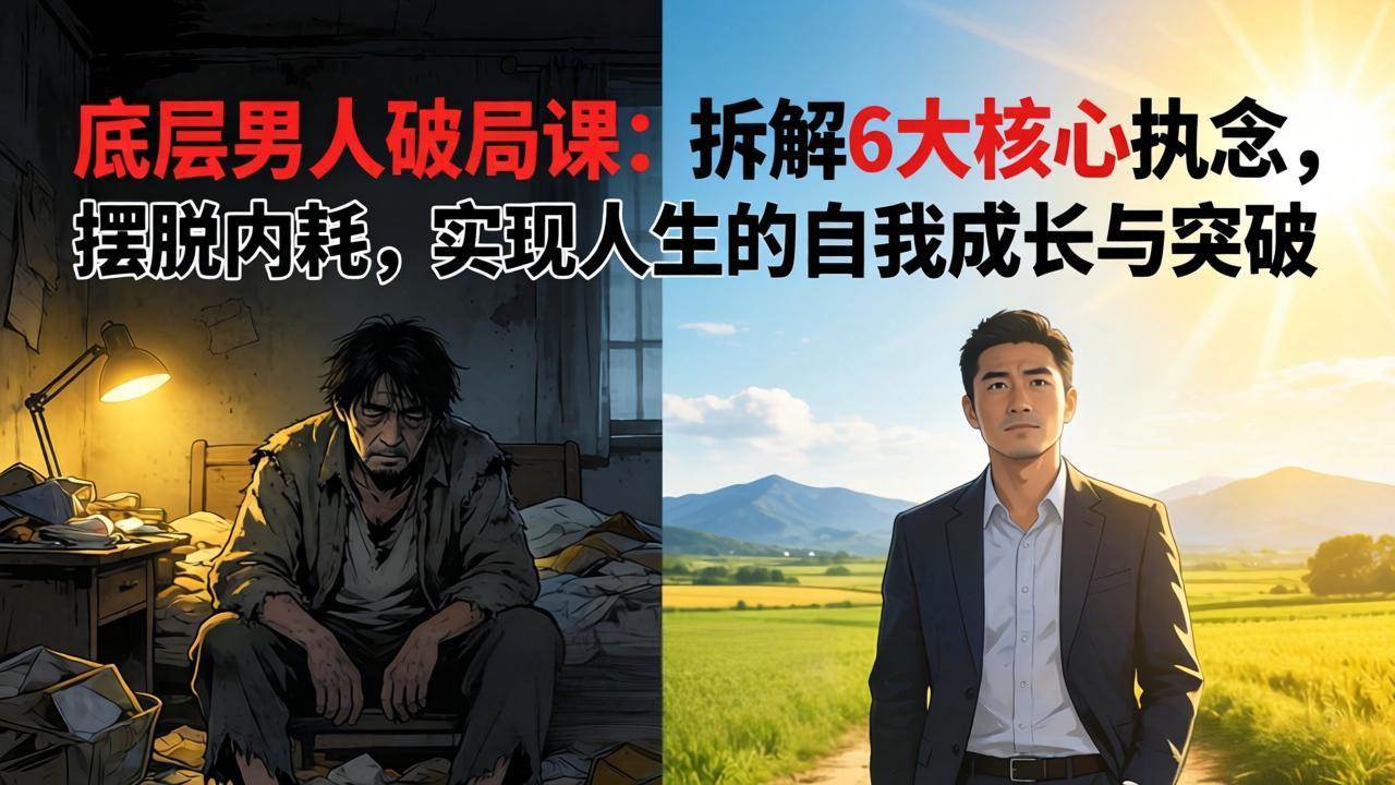 （17747期）付费文章：底层男人破局课：拆解 6 大核心执念，摆脱内耗，实现人生的自我成长与突破-驿想项目网