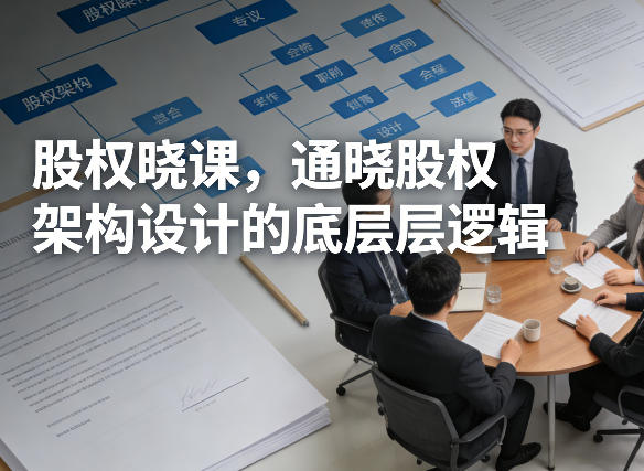 股权晓课，通晓股权架构设计的底层逻辑-驿想项目网