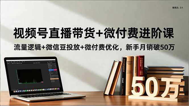 (16684期)视频号直播带货+微付费进阶课:流量逻辑+微信豆投放+微付费优化,新手月销破50万-驿想项目网