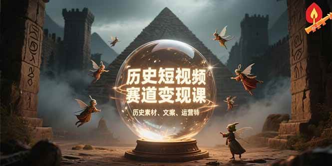 图片[1]-（15386期）历史短视频赛道变现课，百集素材库应用，文案剪辑技巧，账号运营全案-驿想项目网