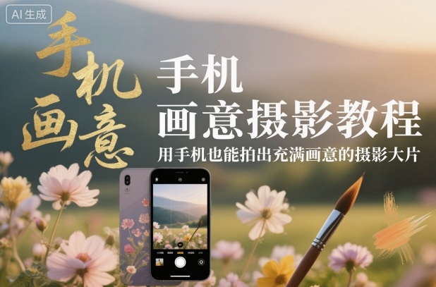 手机画意摄影教程,用手机也能拍出充满画意的摄影大片-驿想项目网