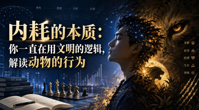付费文章:内耗的本质:你一直在用文明的逻辑,解读动物的行为 付费文章:内耗的本质:你一直在用文明的逻辑,解读动物的行为