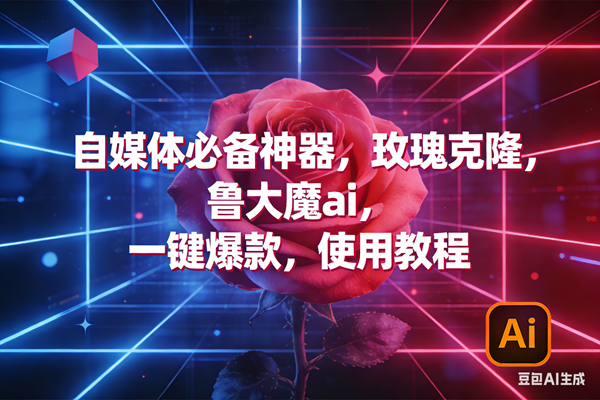 （17285期）玫瑰克隆神器，ai鲁大魔，自媒体必备工具，一键爆款神器，详细教程。-驿想项目网