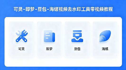 可灵–即梦–豆包–海螺视频去水印工具带视频教程-驿想项目网