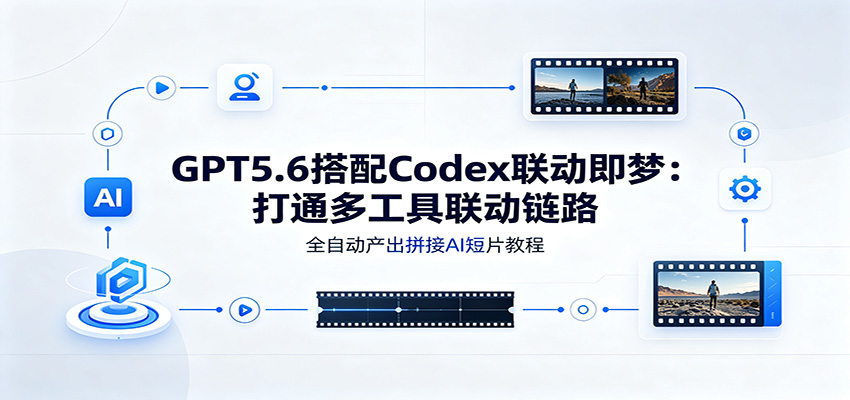GPT5.6搭配Codex联动即梦：打通多工具联动链路，全自动产出拼接AI短片教程-驿想项目网