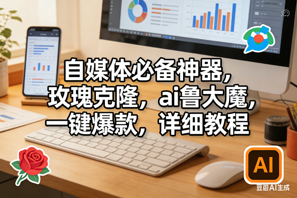 （17886期）玫瑰克隆软件，ai鲁大魔工具，自媒体必备神器，一键爆款，详细教程。-驿想项目网