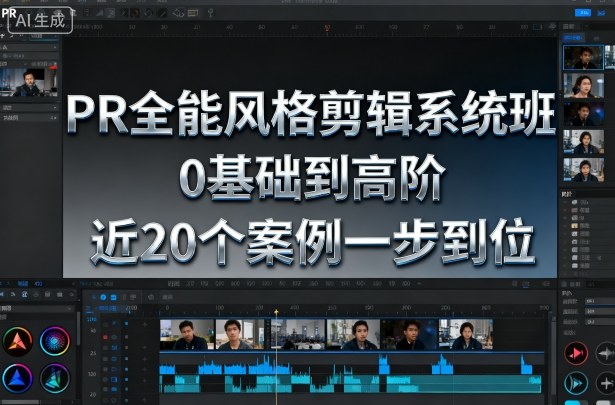 PR全能风格剪辑系统班，0基础到高阶，近20个案例一步到位-驿想项目网