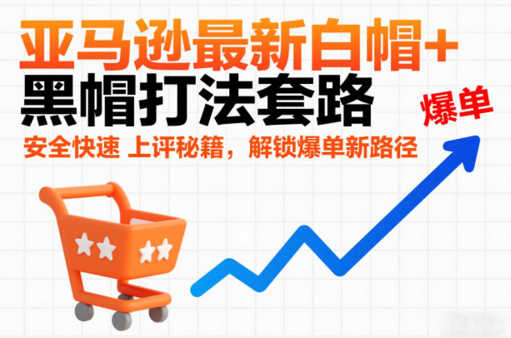 亚马逊最新白帽+黑帽打法套路，安全快速上评秘籍，解锁爆单新路径-驿想项目网