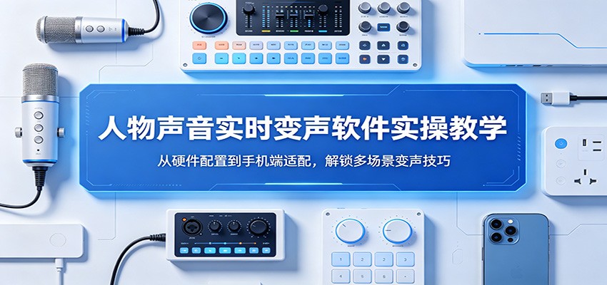 人物声音实时变声软件实操教学：从硬件配置到手机端适配，解锁多场景变声技巧-驿想项目网