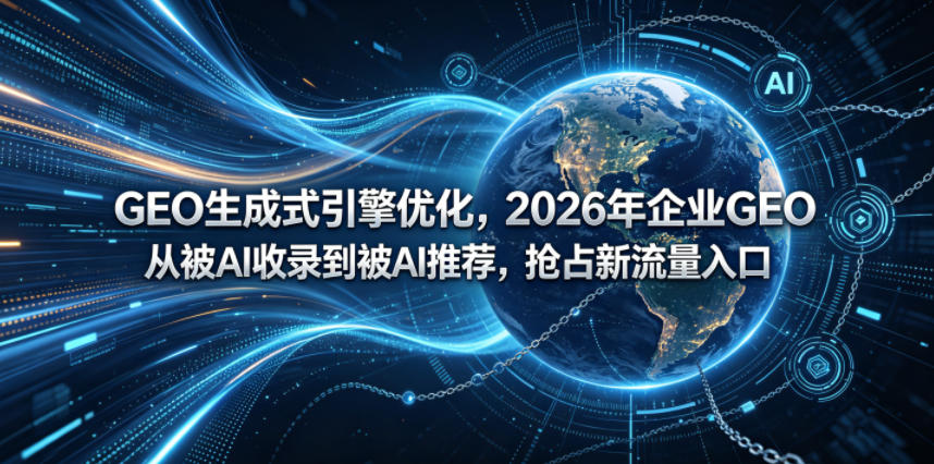 GEO生成式引擎优化，2026年企业GEO从被AI收录到被AI推荐，抢占新流量入口-驿想项目网