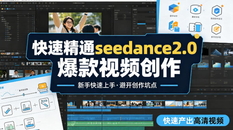 快速精通seedance2.0爆款视频创作,快速产出高清视频,避开大量创作坑点,新手也能快速上手-驿想项目网
