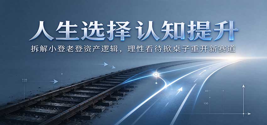 人生选择认知提升：拆解小登老登资产逻辑，理性看待掀桌子重开新赛道-驿想项目网