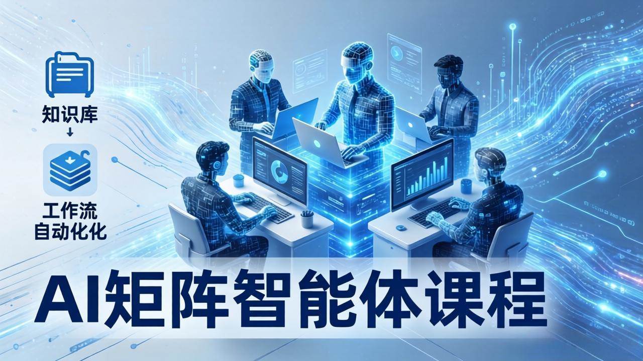 （17759期）AI矩阵智能体实战：100个数字员工批量生产内容，文本知识库+工作流自动化全搞定-驿想项目网