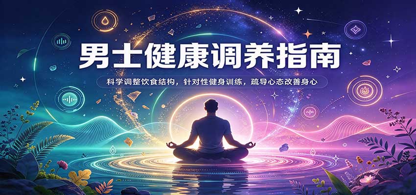 男士健康调养指南：科学调整饮食结构，针对性健身训练，疏导心态改善身心-驿想项目网