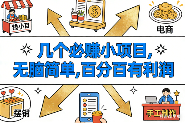 （16956期）9个必赚小项目，无脑简单，百分百有利润，副业首选，日入200+-驿想项目网