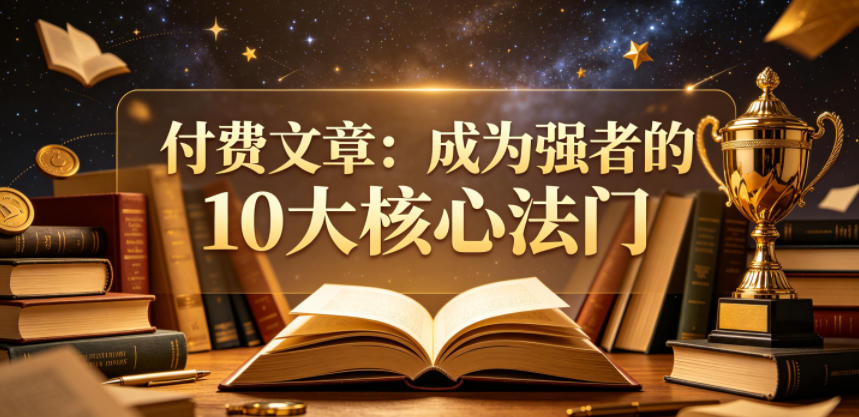 付费文章：成为强者的10大核心法门-驿想项目网