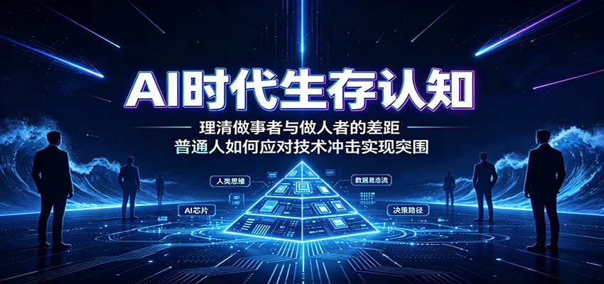 AI时代生存认知:理清做事者与做人者的差距,普通人如何应对技术冲击实现突围-驿想项目网