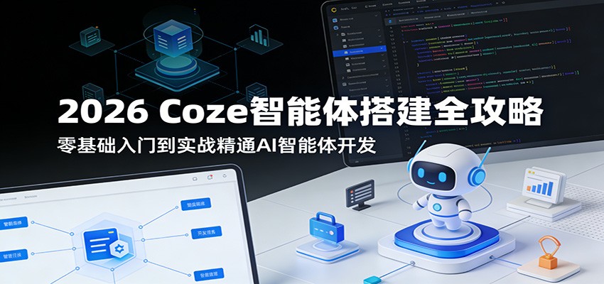 2026 Coze智能体搭建全攻略:零基础入门到实战精通AI智能体开发-驿想项目网